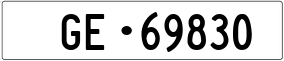 Trailer License Plate